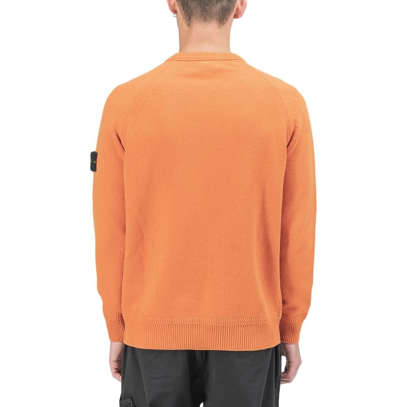 stone island knitted pullover orange 748121