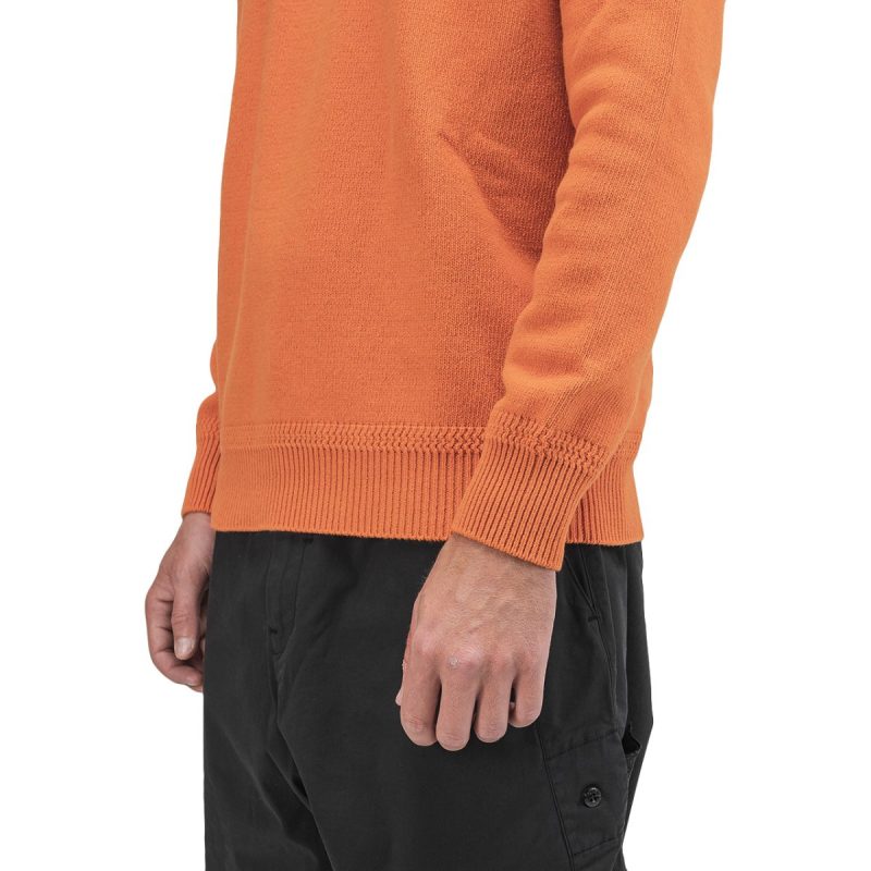 stone island knitted pullover orange 765146