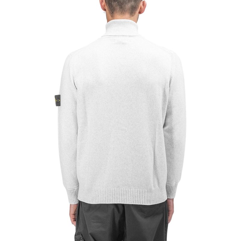 stone island knitted turtleneck hellgrau 259677