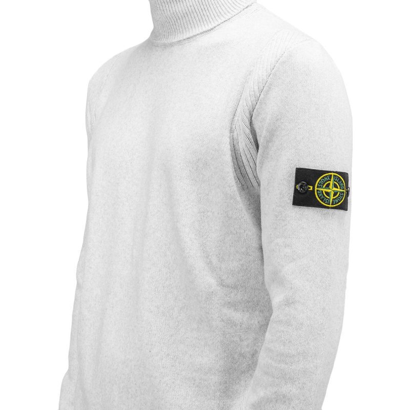 stone island knitted turtleneck hellgrau 795078