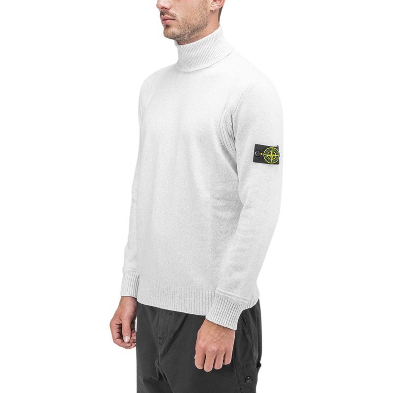 stone island knitted turtleneck hellgrau 934350