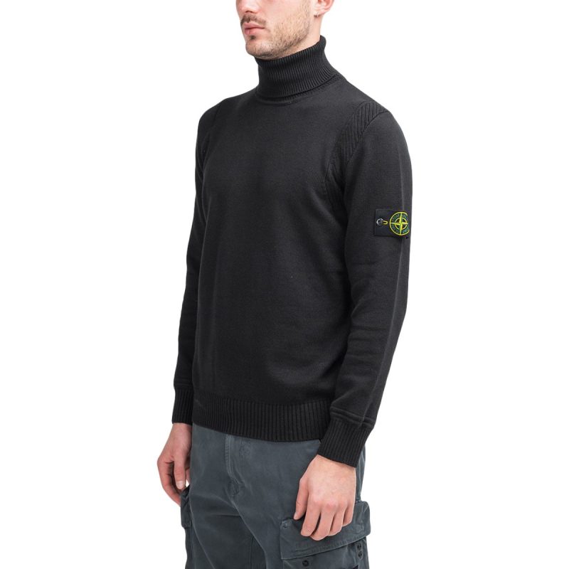 stone island knitted turtleneck schwarz 987714