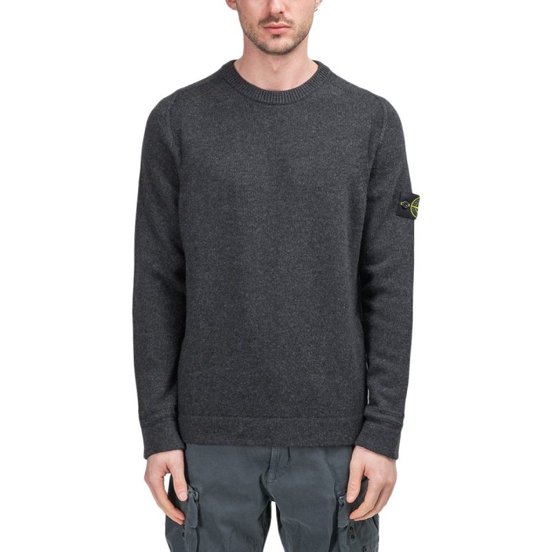 stone island knitwear sweat shirt grau 805138