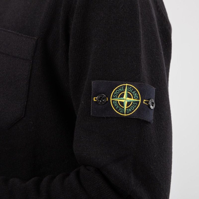 stone island knitwear sweat shirt schwarz 954841