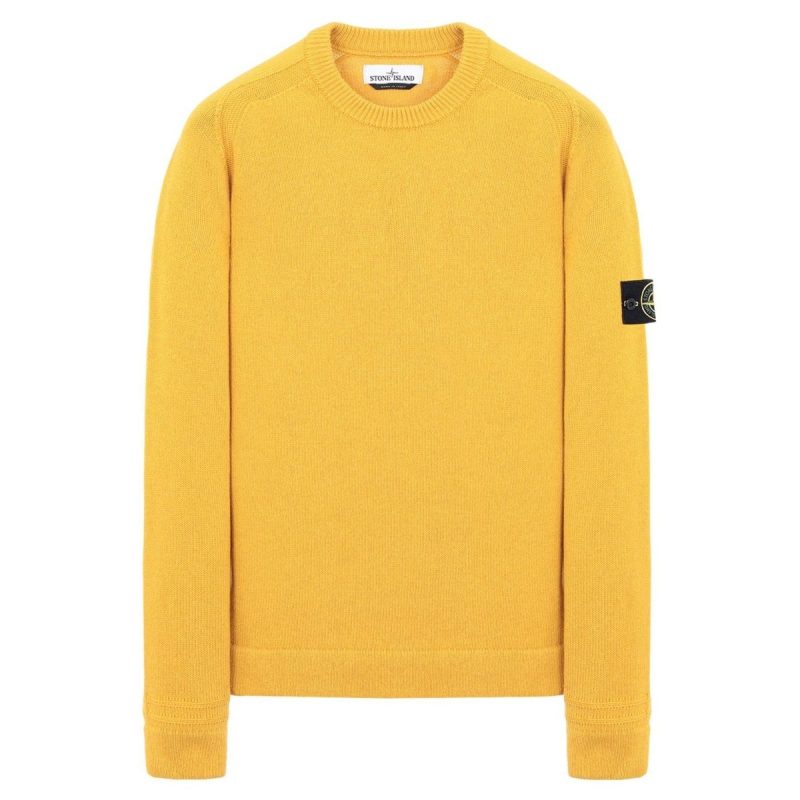 stone island knitwear sweat shirt senfgelb 505838