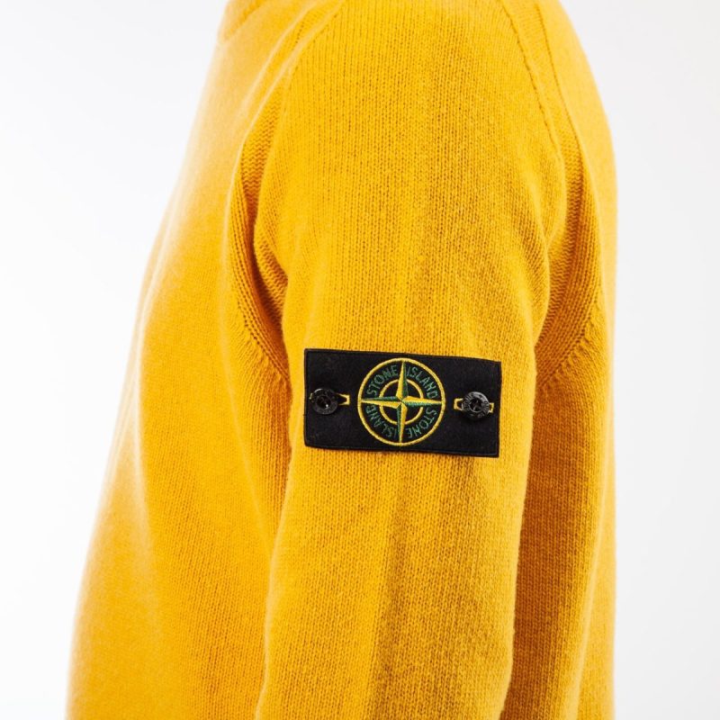 stone island knitwear sweat shirt senfgelb 604530