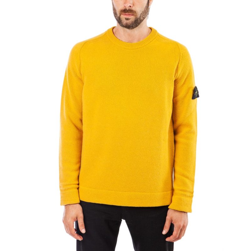 stone island knitwear sweat shirt senfgelb 958913