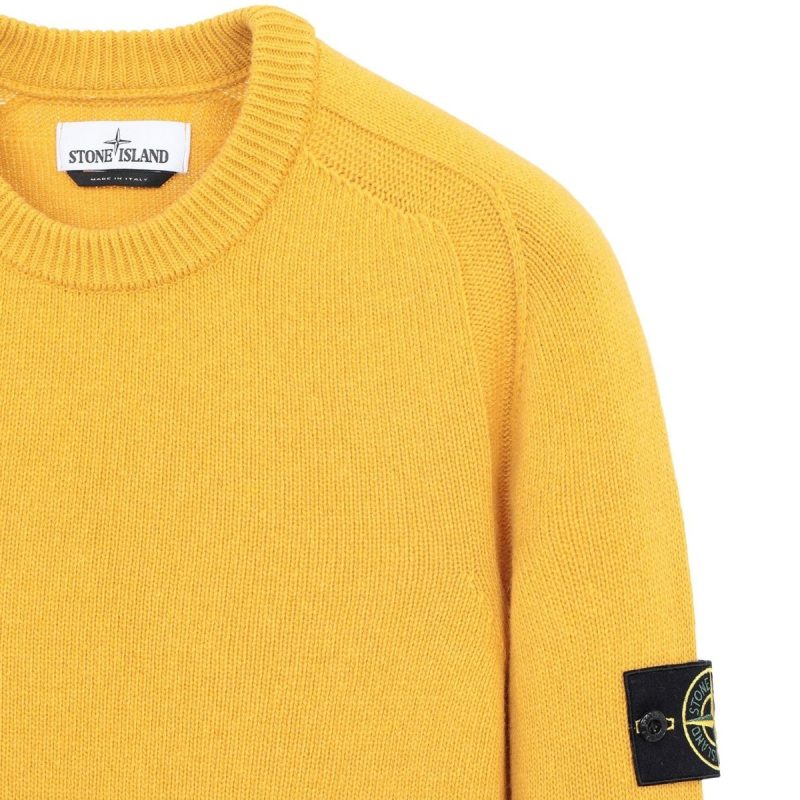 stone island knitwear sweat shirt senfgelb 990837