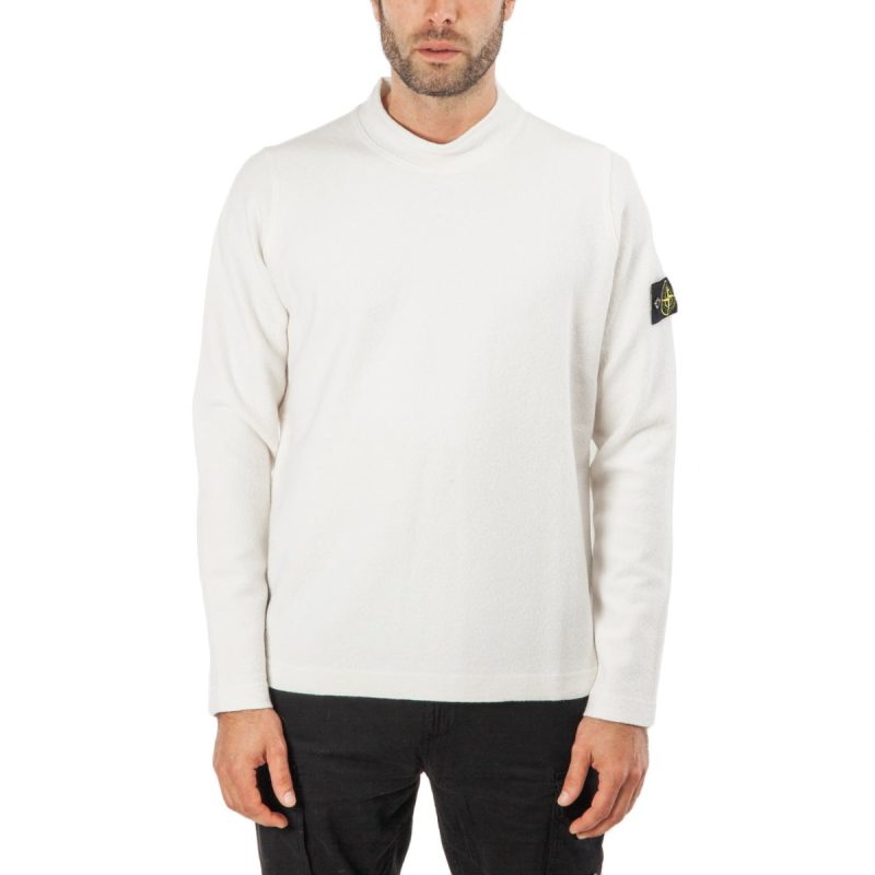 stone island knitwear sweater weiss 762163