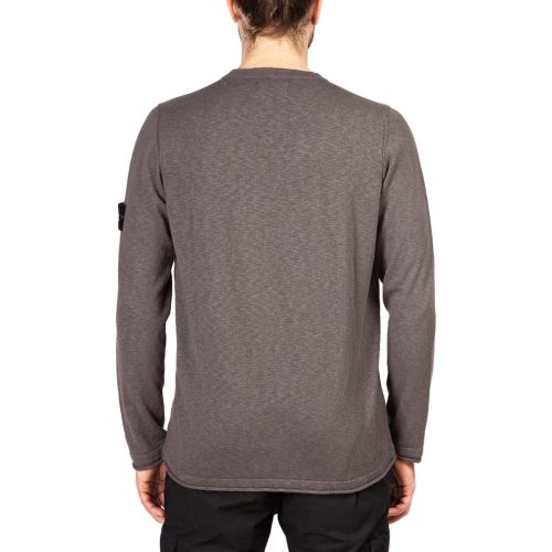 stone island light crewneck knit jumper dunkelgrau 557320