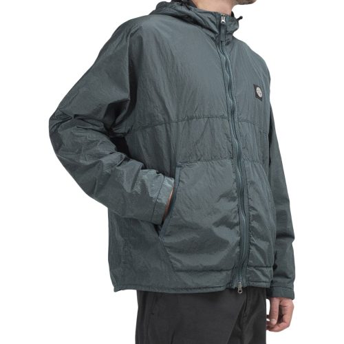 stone island light overcoat dunkelgrun 146813