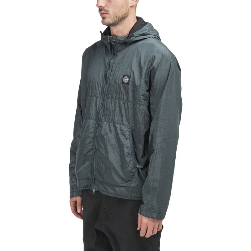 stone island light overcoat dunkelgrun 388498