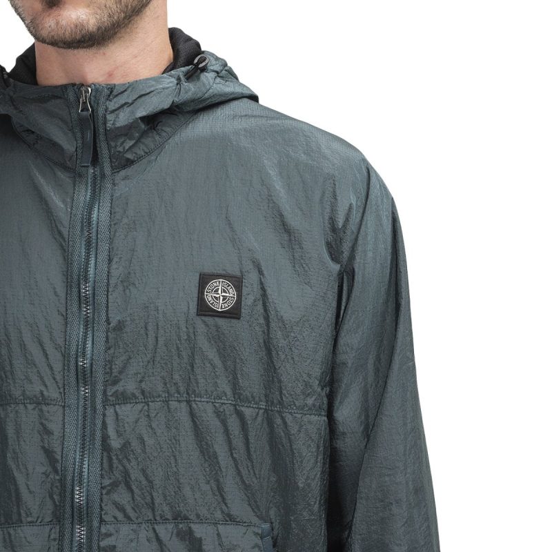 stone island light overcoat dunkelgrun 448482