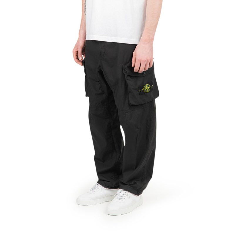 stone island lightweight cargo pants schwarz 419956