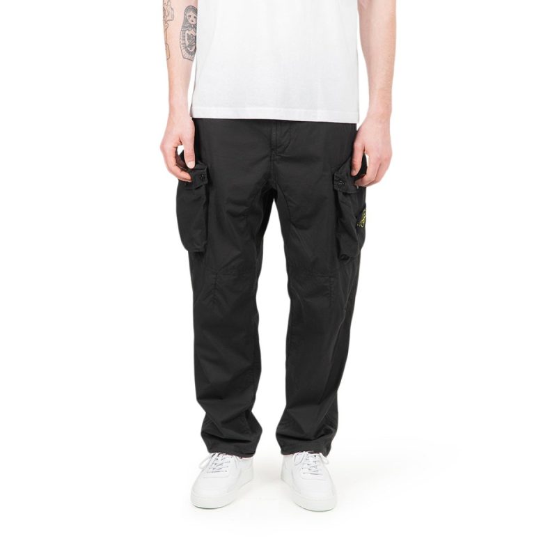 stone island lightweight cargo pants schwarz 611662