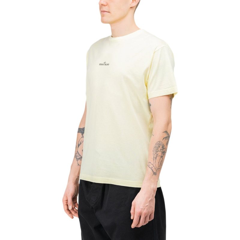 stone island marble three t shirt hellgelb 435334