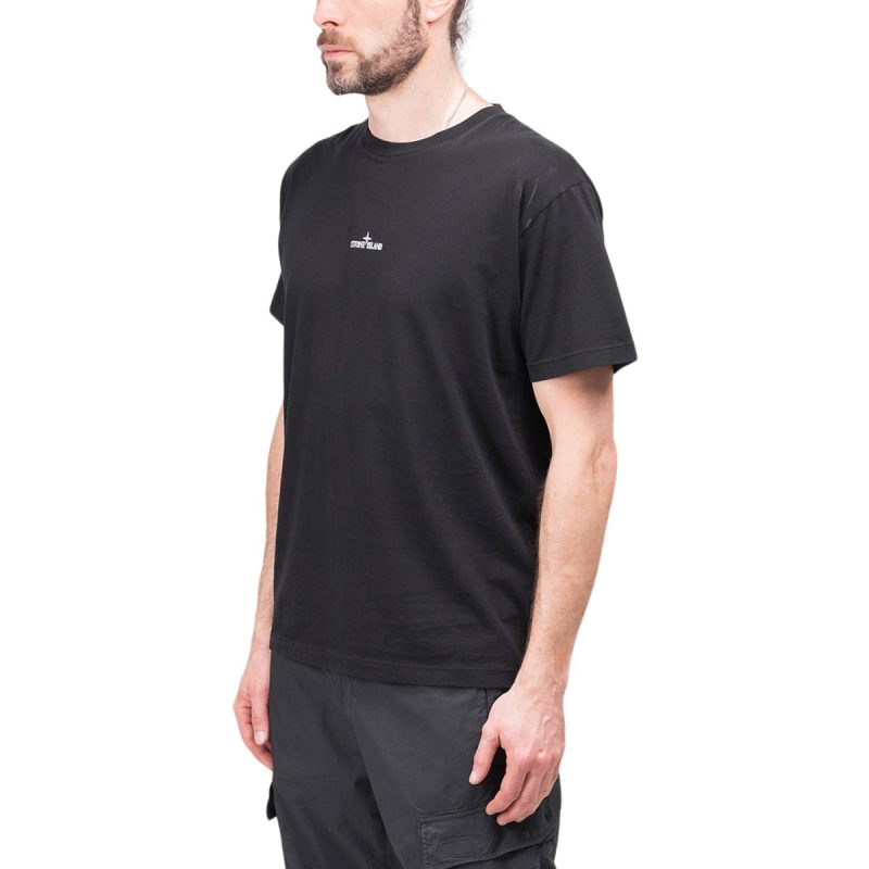 stone island marble three t shirt schwarz 346002