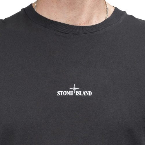 stone island marble three t shirt schwarz 393595