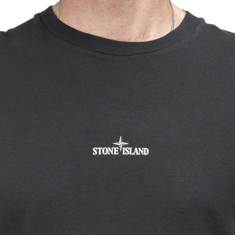 stone island marble three t shirt schwarz 393595