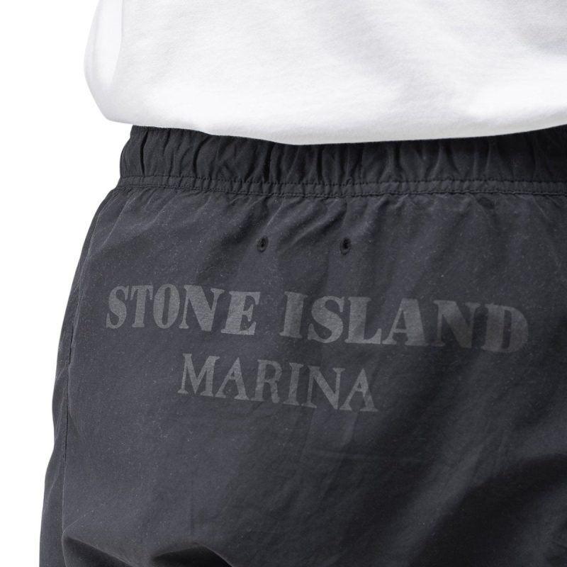 stone island marina swim shorts schwarz 461572