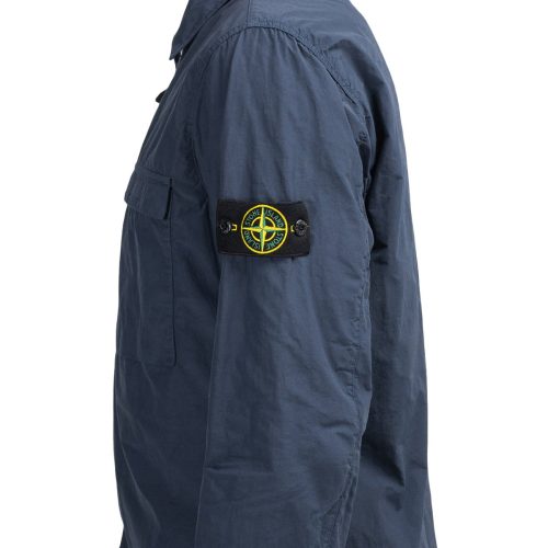 stone island naslan light overshirt navy 746034