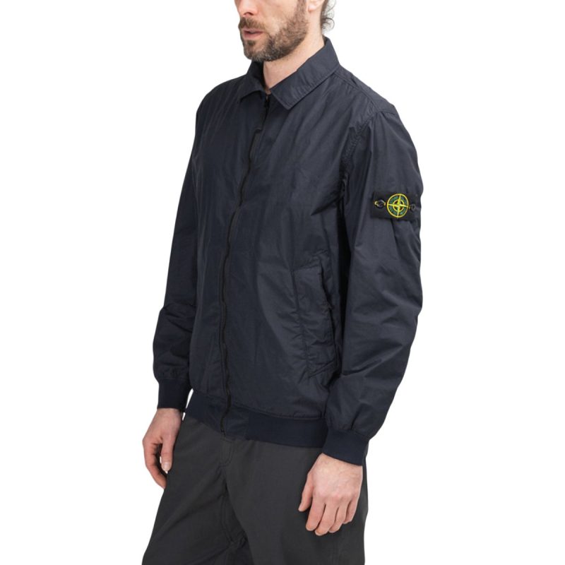 stone island naslan light watro jacket navy 777868