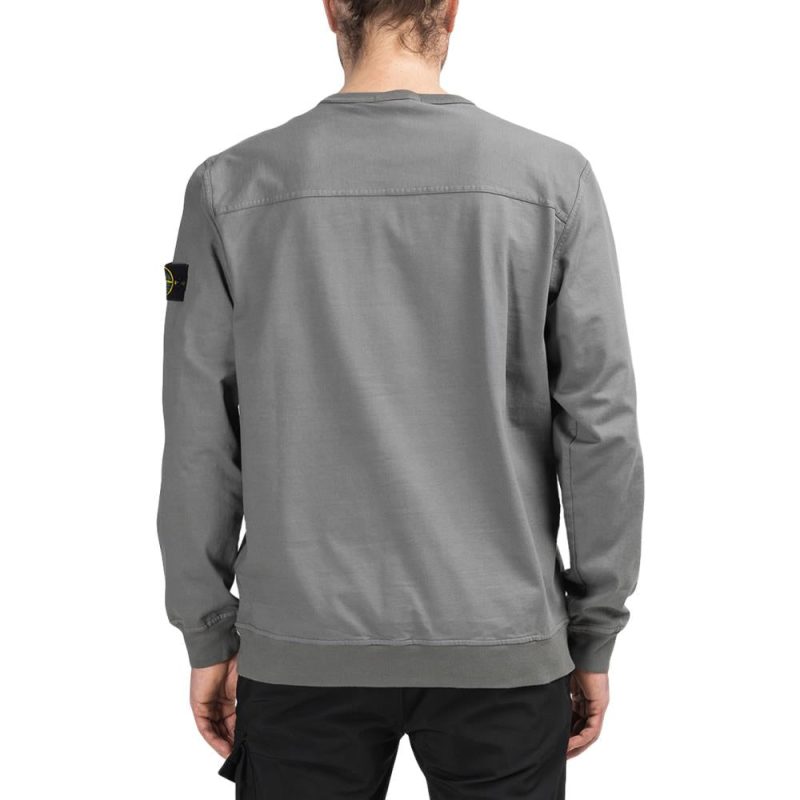 stone island nylon front sweatshirt anthrazit 149209