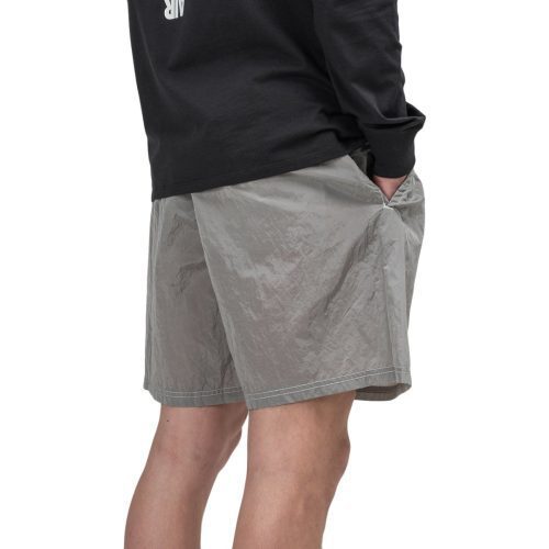 stone island nylon metal patch logo swim shorts grau 468955