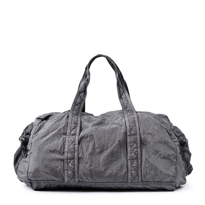 stone island nylon metal ripstop dufflebag navy grau 119139