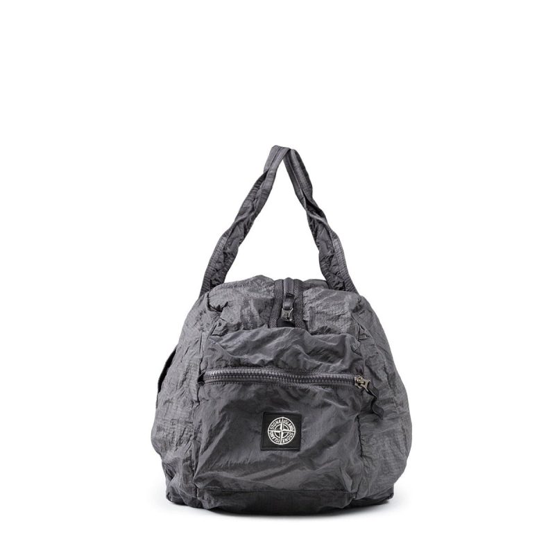 stone island nylon metal ripstop dufflebag navy grau 252946