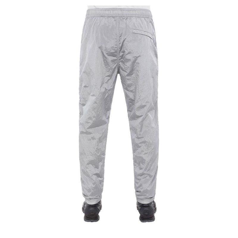 stone island nylon metal ripstop pants silber 158599