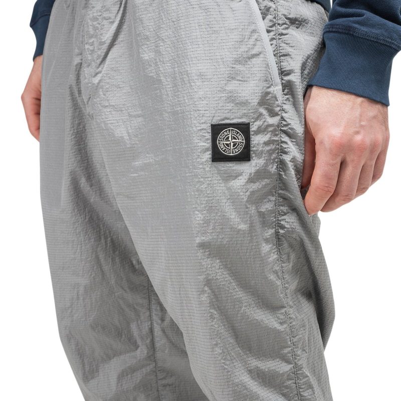 stone island nylon metal ripstop pants silber 303504