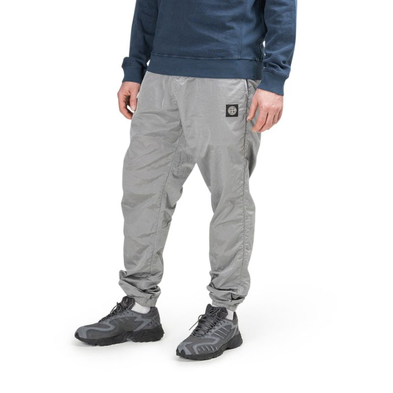 stone island nylon metal ripstop pants silber 663136