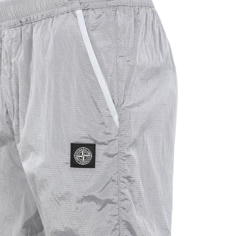 stone island nylon metal ripstop pants silber 824135