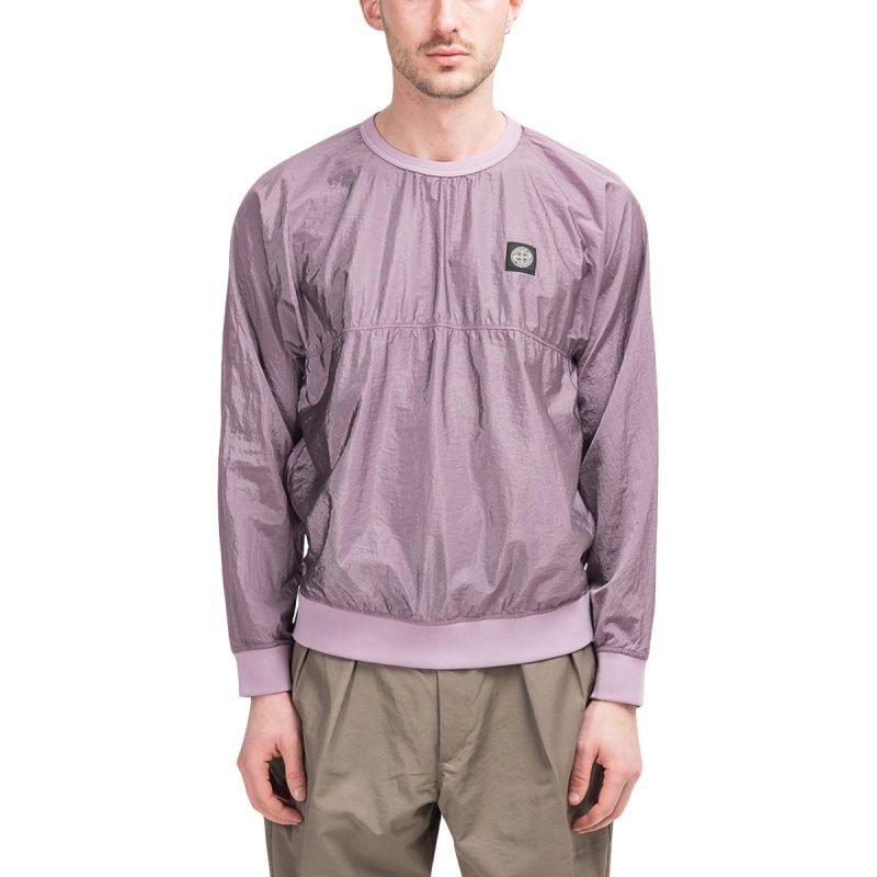 stone island nylon metal ripstop pullover lila 821563