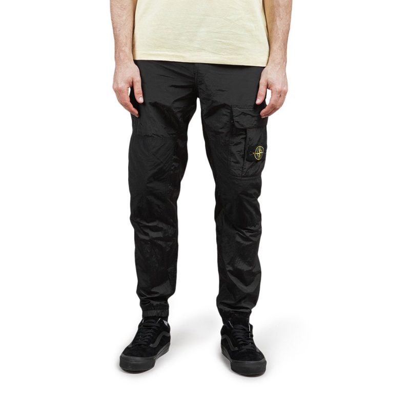 stone island nylon metal ripstop track pant schwarz 222283