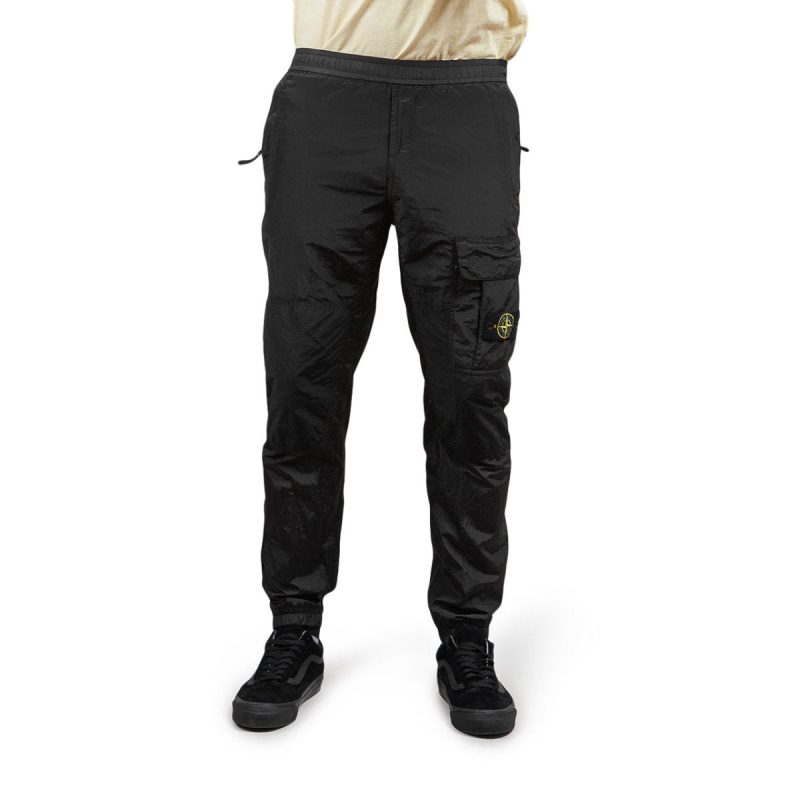 stone island nylon metal ripstop track pant schwarz 451547