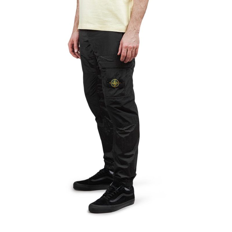 stone island nylon metal ripstop track pant schwarz 488557