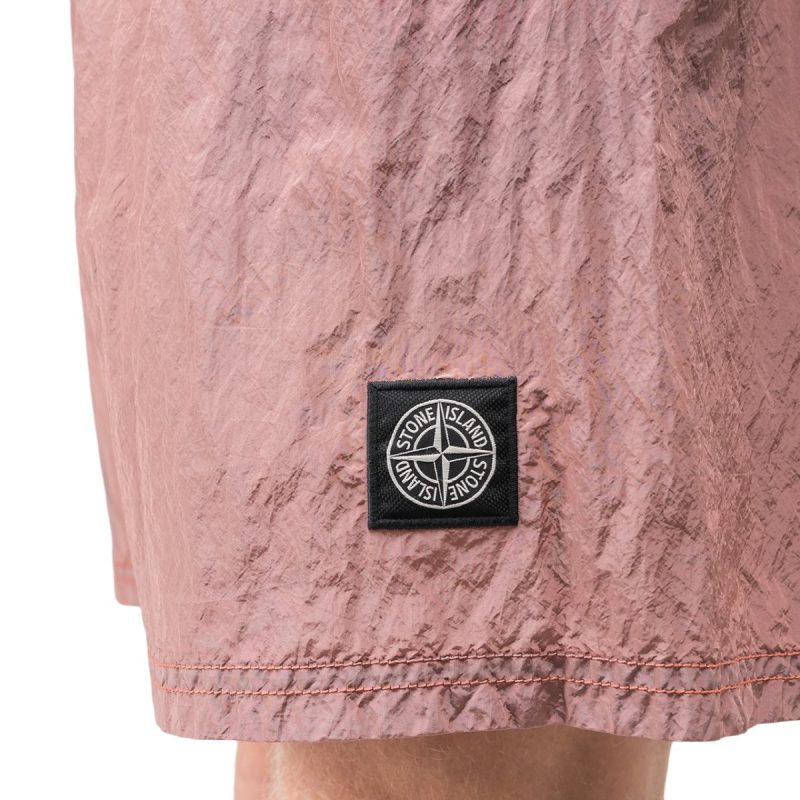 stone island nylon metal swim shorts rosa 447474