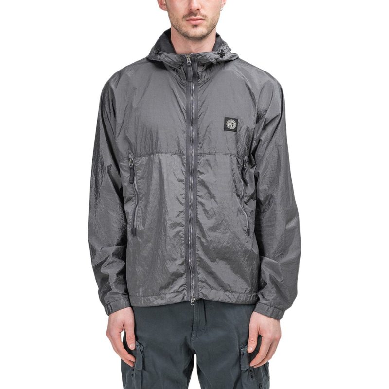 stone island nylon metal watro ripstop jacket anthrazit 164475