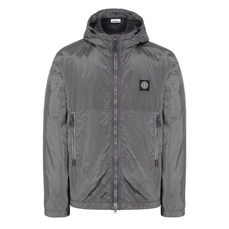 stone island nylon metal watro ripstop jacket anthrazit 332590