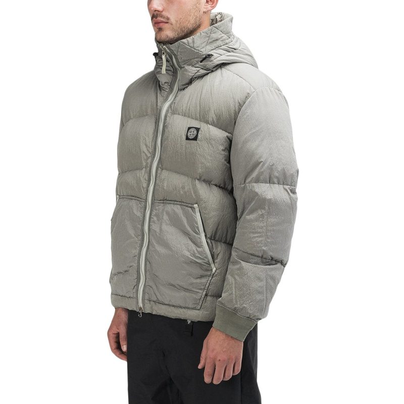 stone island nylon metal watro ripstop tc jacket grau 116233