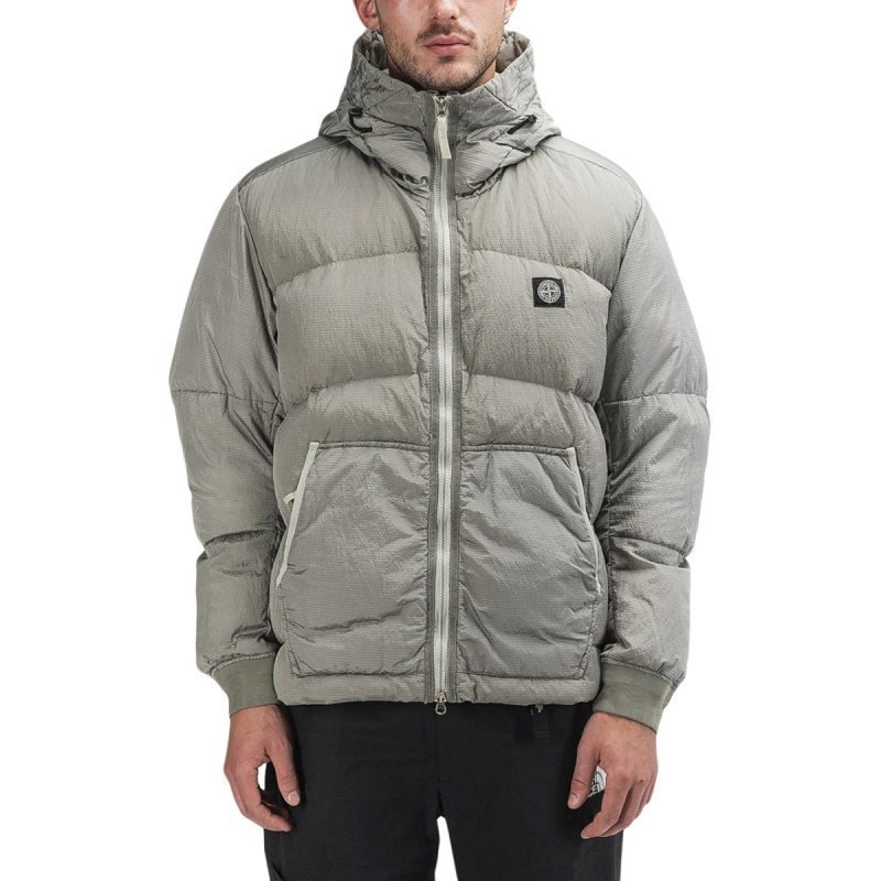 stone island nylon metal watro ripstop tc jacket grau 218552