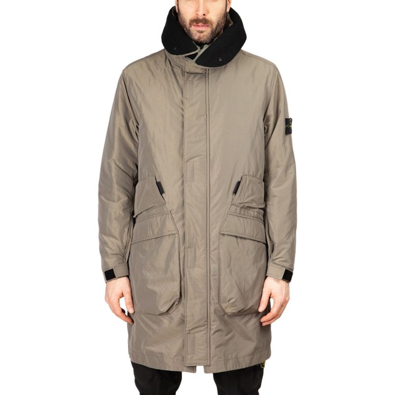 stone island oversized parka olive 220198