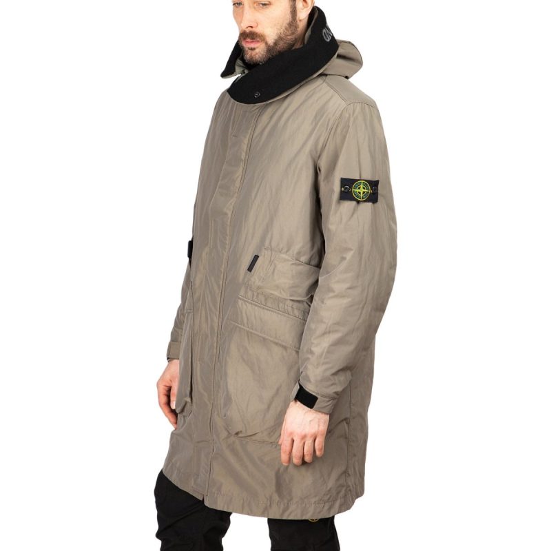 stone island oversized parka olive 793688