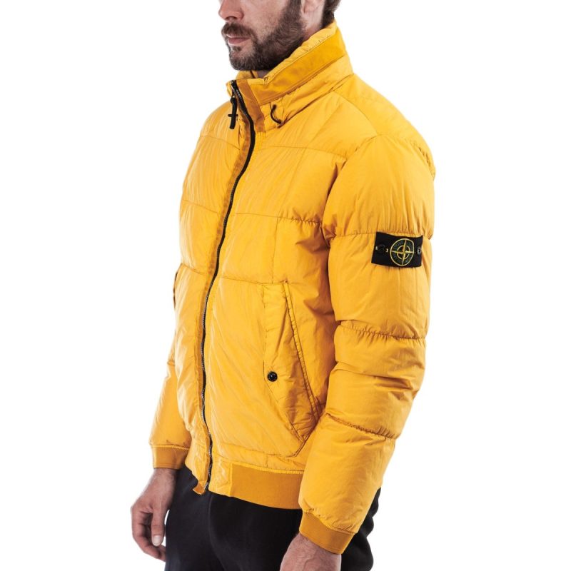 stone island padded jacket gelb 362828