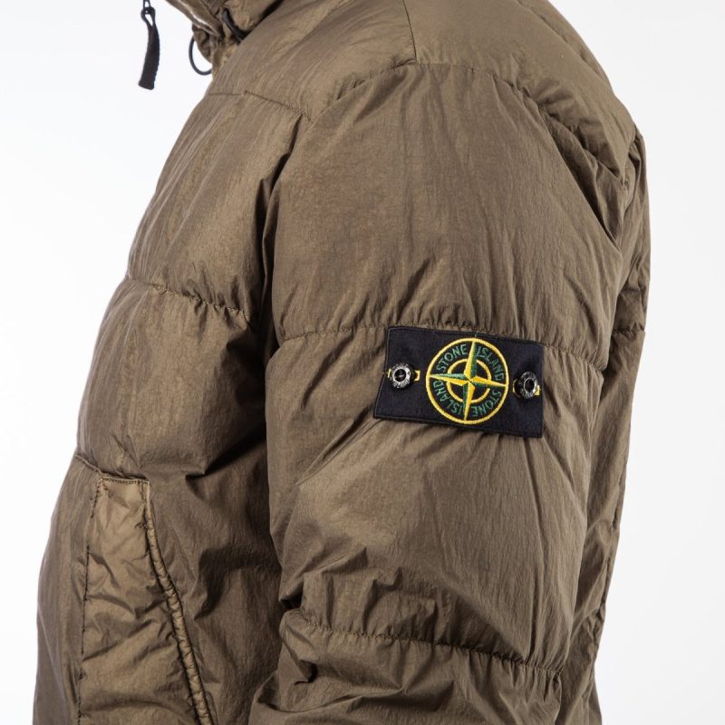 stone island padded jacket oliv 490692