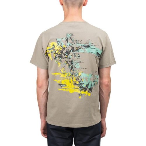 stone island paint stroke 2 t shirt beige 201250