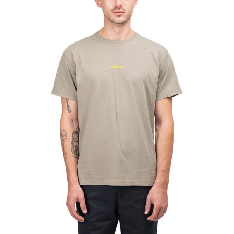 stone island paint stroke 2 t shirt beige 527073