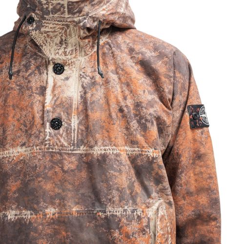 stone island paintball camo anorak braun rot 175116